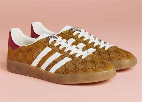 gucci gazelle brown|gucci adidas x.